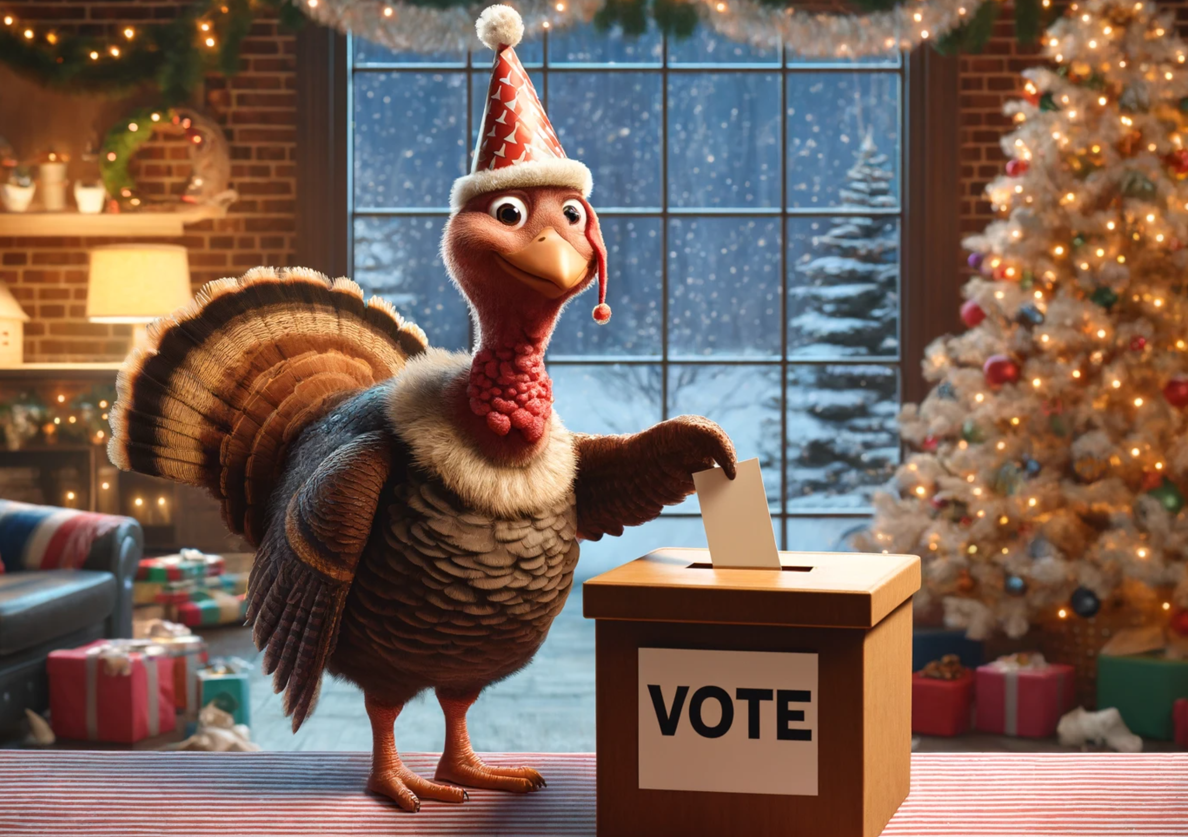 turkey voting for Xmas